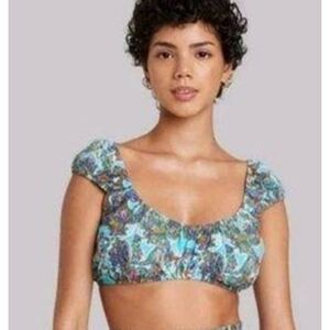 NEW Wild Fable Paisley Print Tiny Top